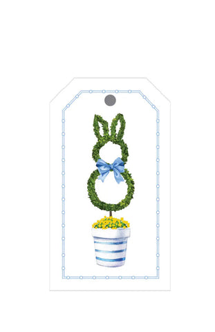 Bunny Topiary Gift Tag