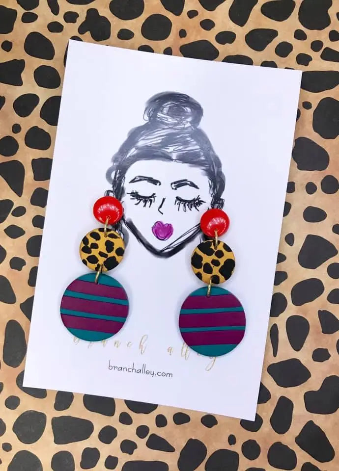 Branch Alley Spotted Jag Earrings