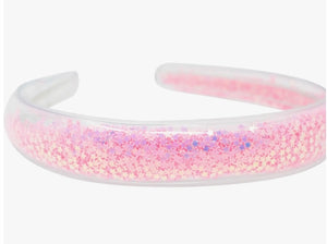 Pink Star Confetti-Filled Headband