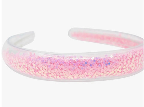 Pink Star Confetti-Filled Headband