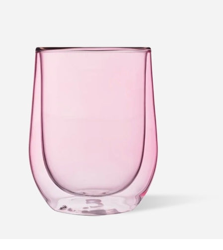 Corkcicle Stemless Glass Set- Blush