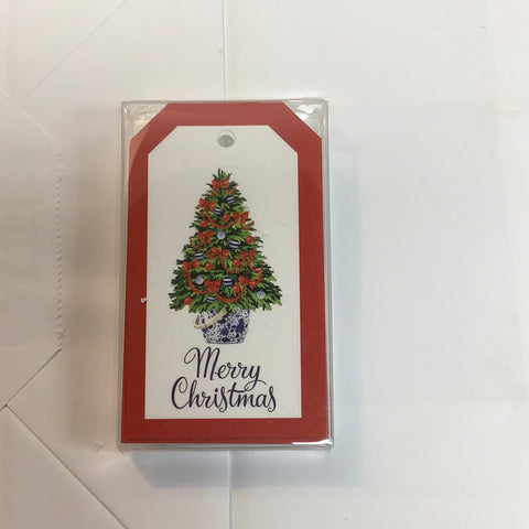 Merry Christmas Tree Gift Tags