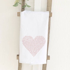 Heart Bible Verses Tea Towel