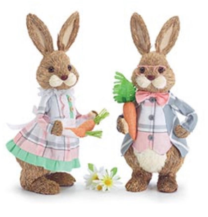 Sisal couple bunny (set)