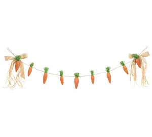 Carrot Garland with Jute Bow