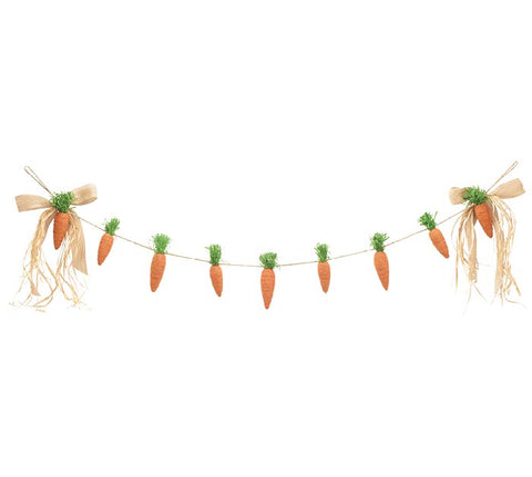 Carrot Garland with Jute Bow