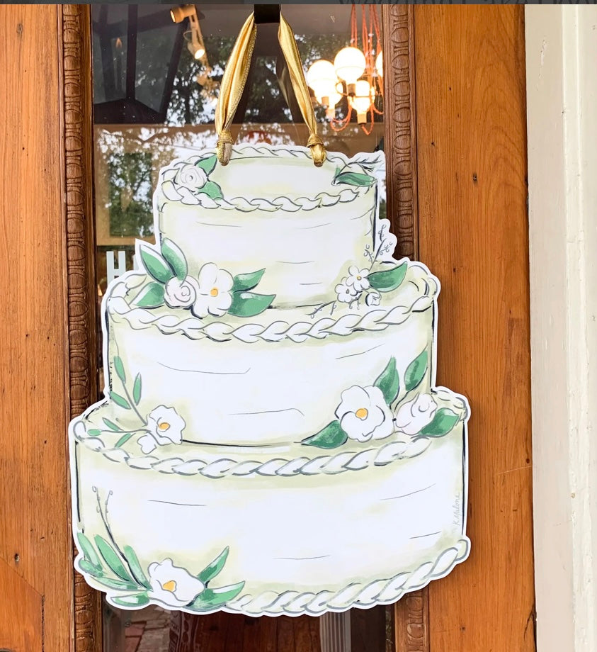 Wedding Cake Door Hanger