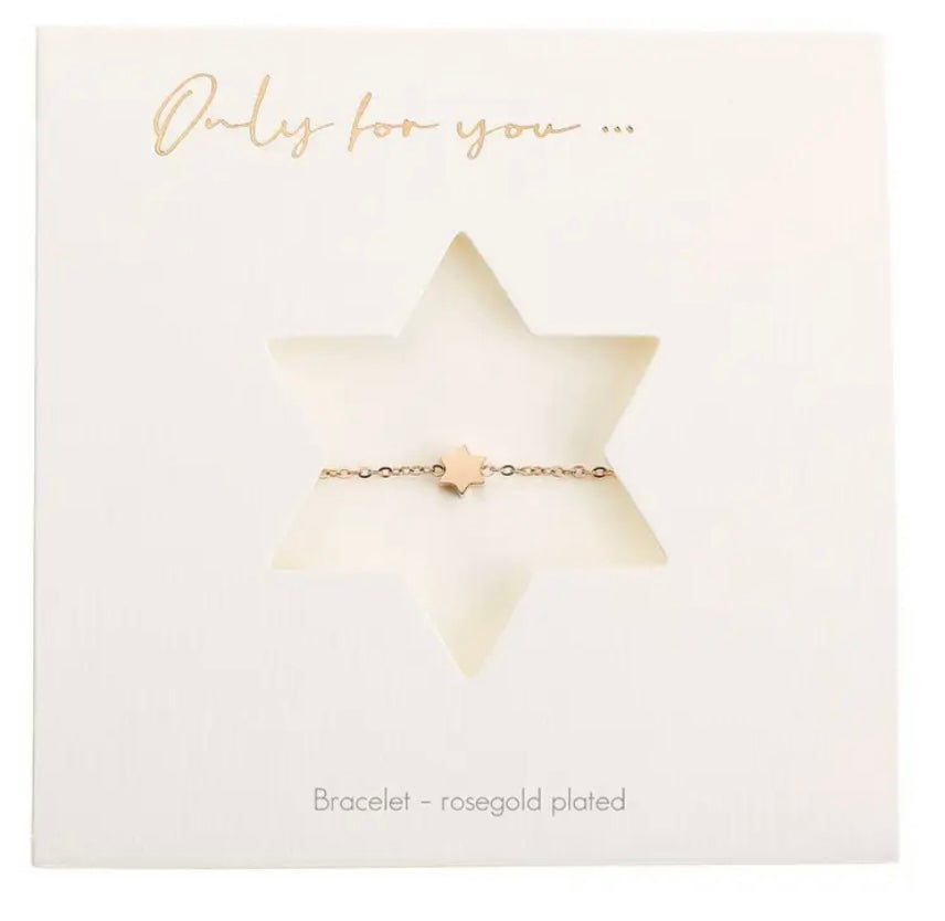 Only for You Rosegold Star Bracelet