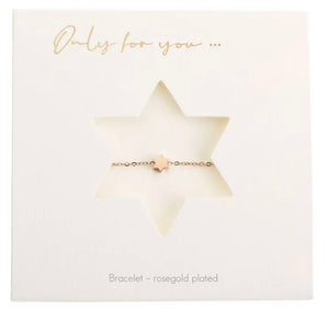 Only for You Rosegold Star Bracelet