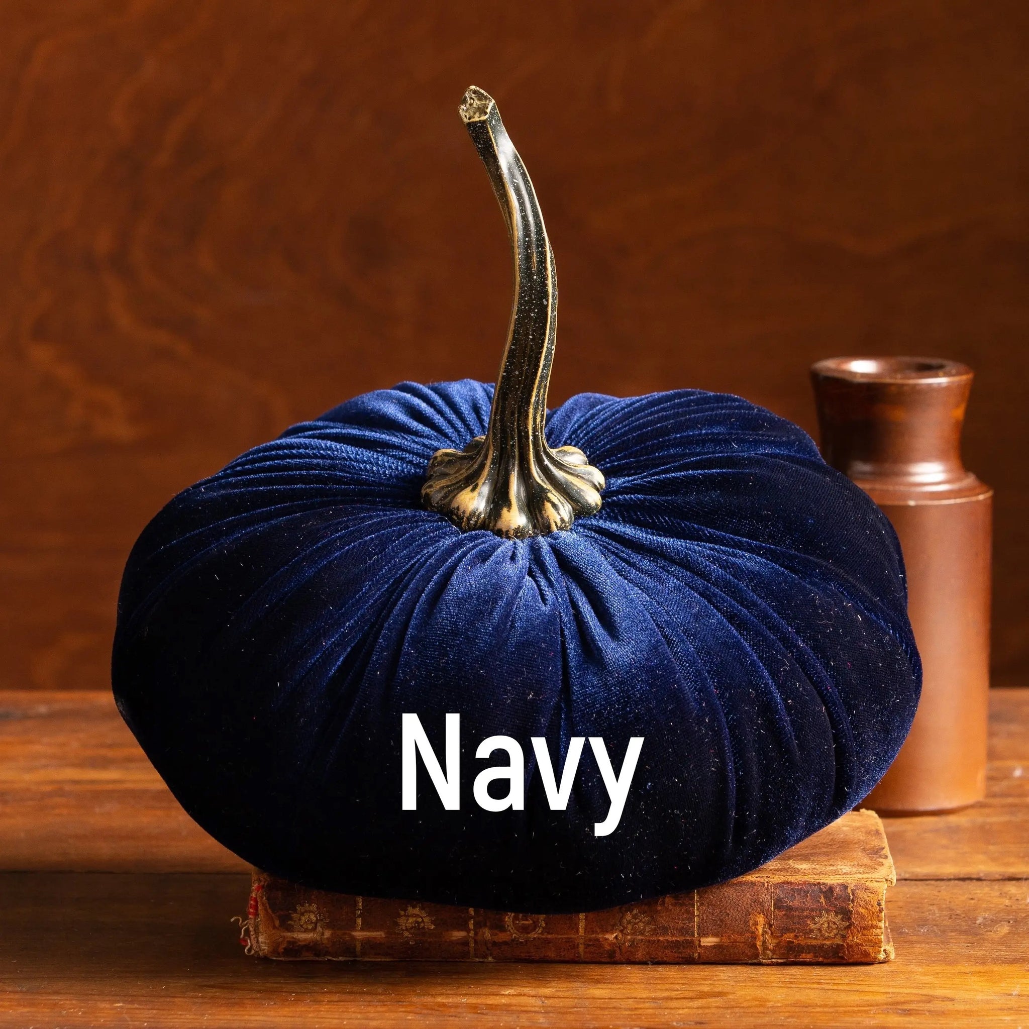 Navy XL Velvet Pumpkin