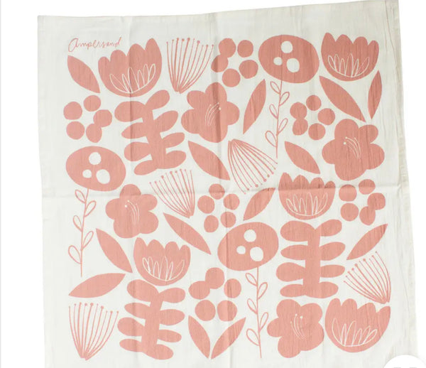 Blush Floral Cloth Napkins - Set of 2