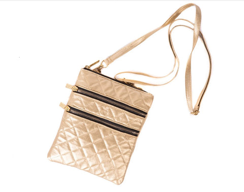 Scout Sally Go Lightly Crossbody Bag-Quilted Gold