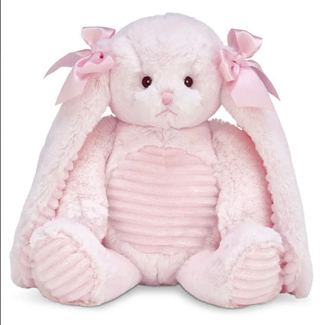 Pink Stuffed Bunny with Floppy Ears