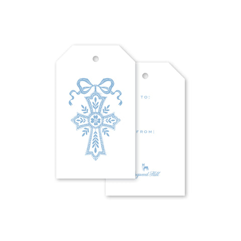 Blue cross Dogwood Hill Gift Tags