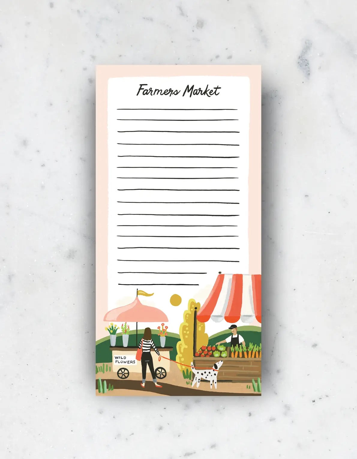 Farmers Market List Notepad