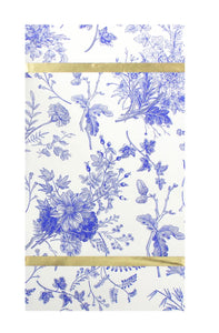 Blue Timeless Toile Paper Guest Napkins