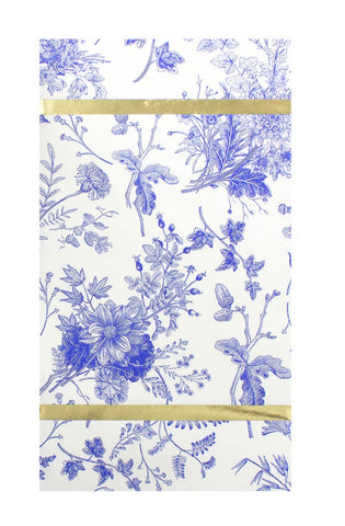 Blue Timeless Toile Paper Guest Napkins