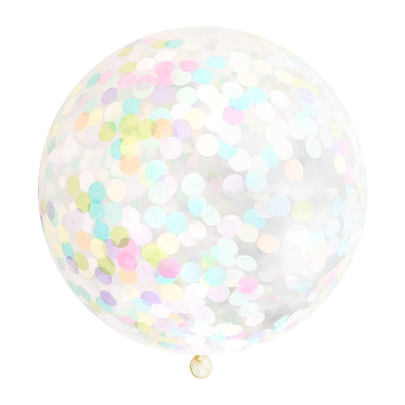 Pastel Jumbo Confetti Balloon 36in