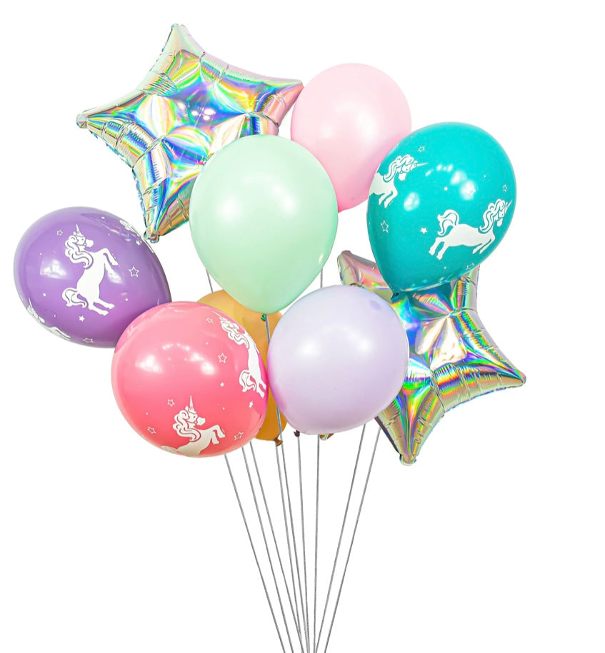 Unicorn Balloon Cluster