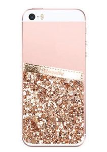 Glitter Phone Pocket- Gold