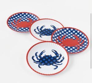 Crab Melamine Plate set of 4