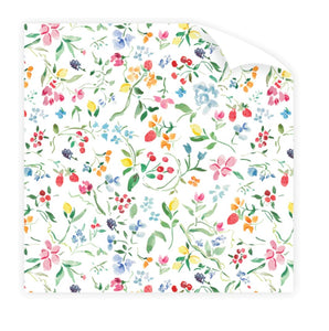Dogwood Hill Bright Floral Jardin Gift Wrap Sheet