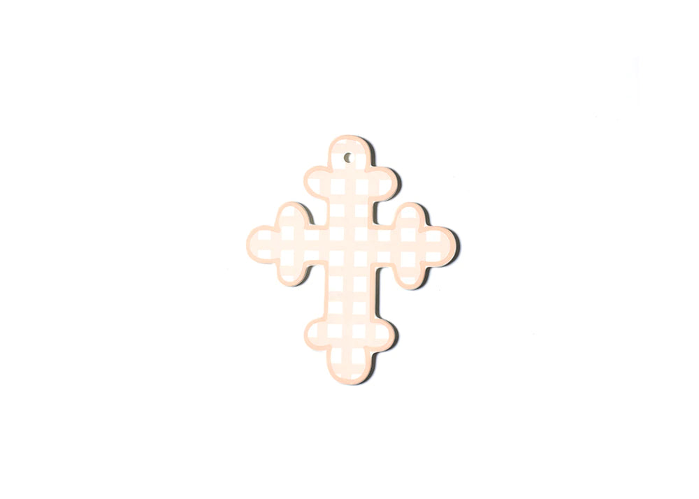 Pink Gingham 10” Cross