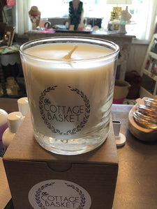 Cottage basket candle
