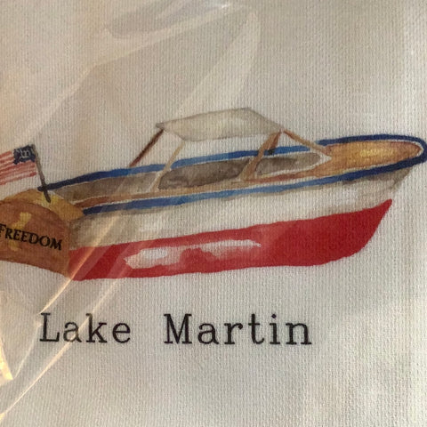 Lake Martin tea towel