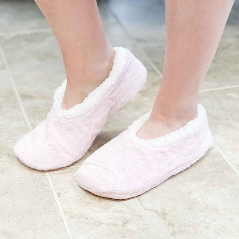L/XL Pink Sherpa Slippers