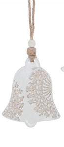 Lace Imprint Bell Ornament