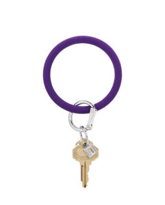 Silicone Deep purple oventure key ring