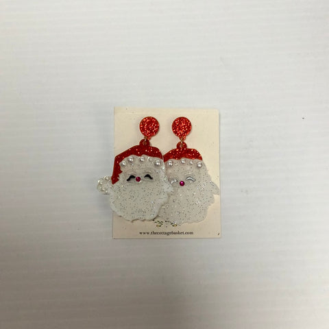 Santa Acrylic Earrings