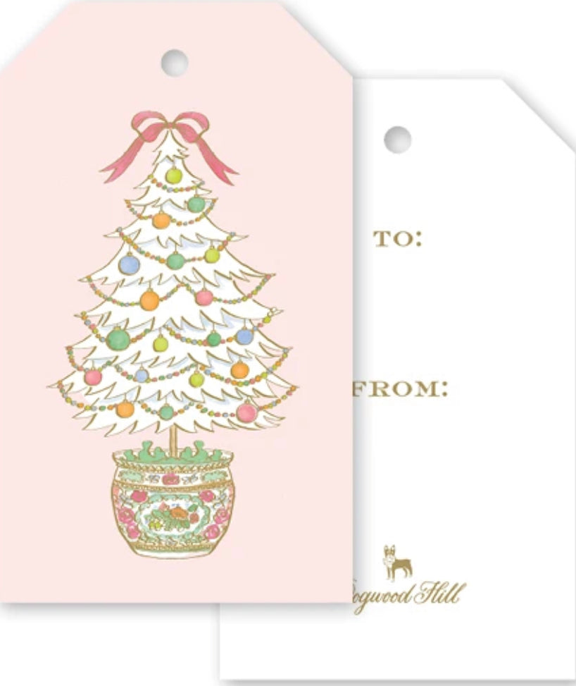 FAMILLE ROSE MEDALLION TREE GIFT TAGS