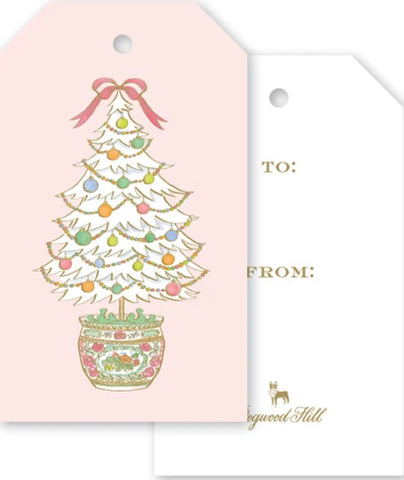 FAMILLE ROSE MEDALLION TREE GIFT TAGS
