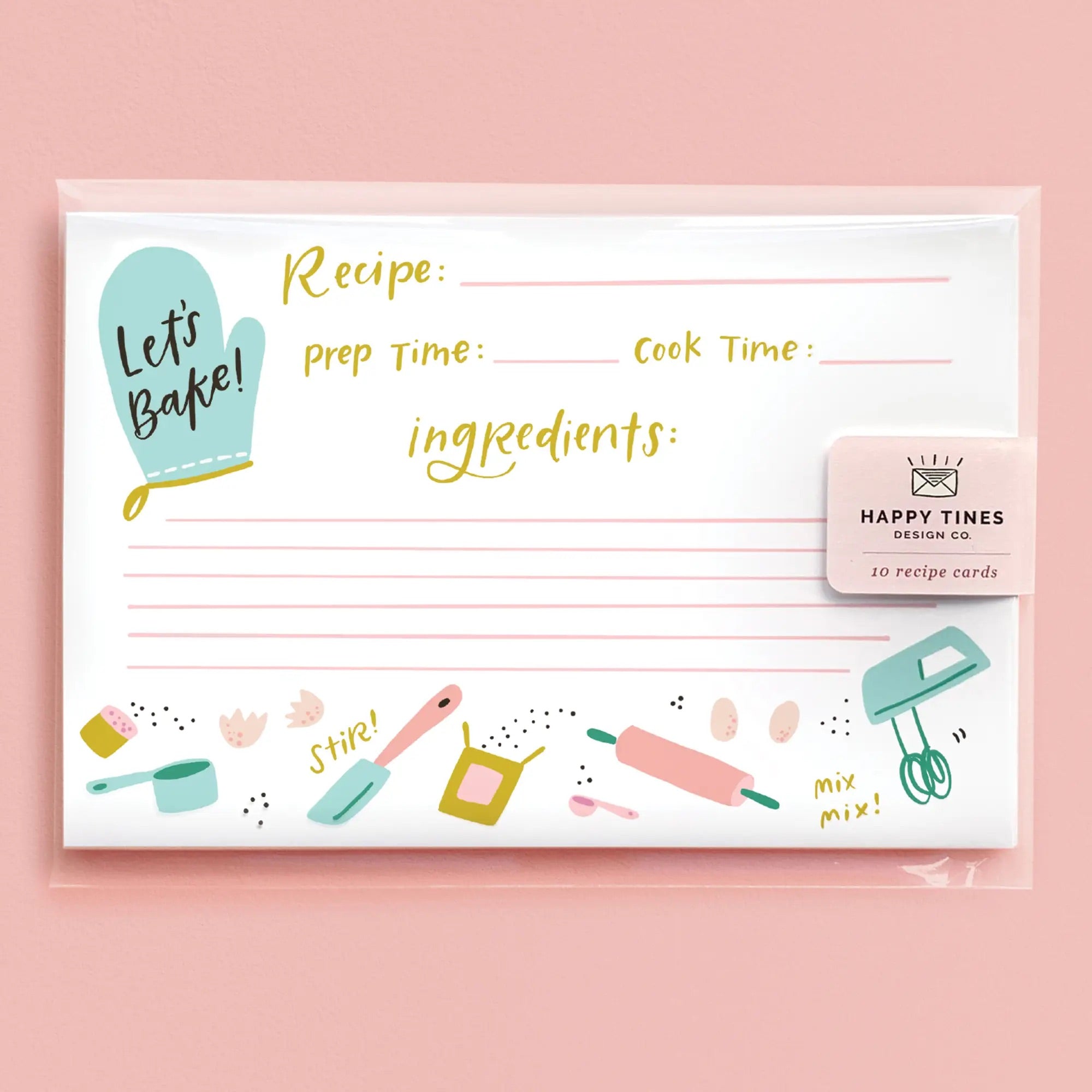 Let’s Bake! Recipe Card Set