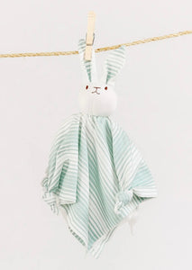 Bunny Seafoam Stripe Lovey Blanket