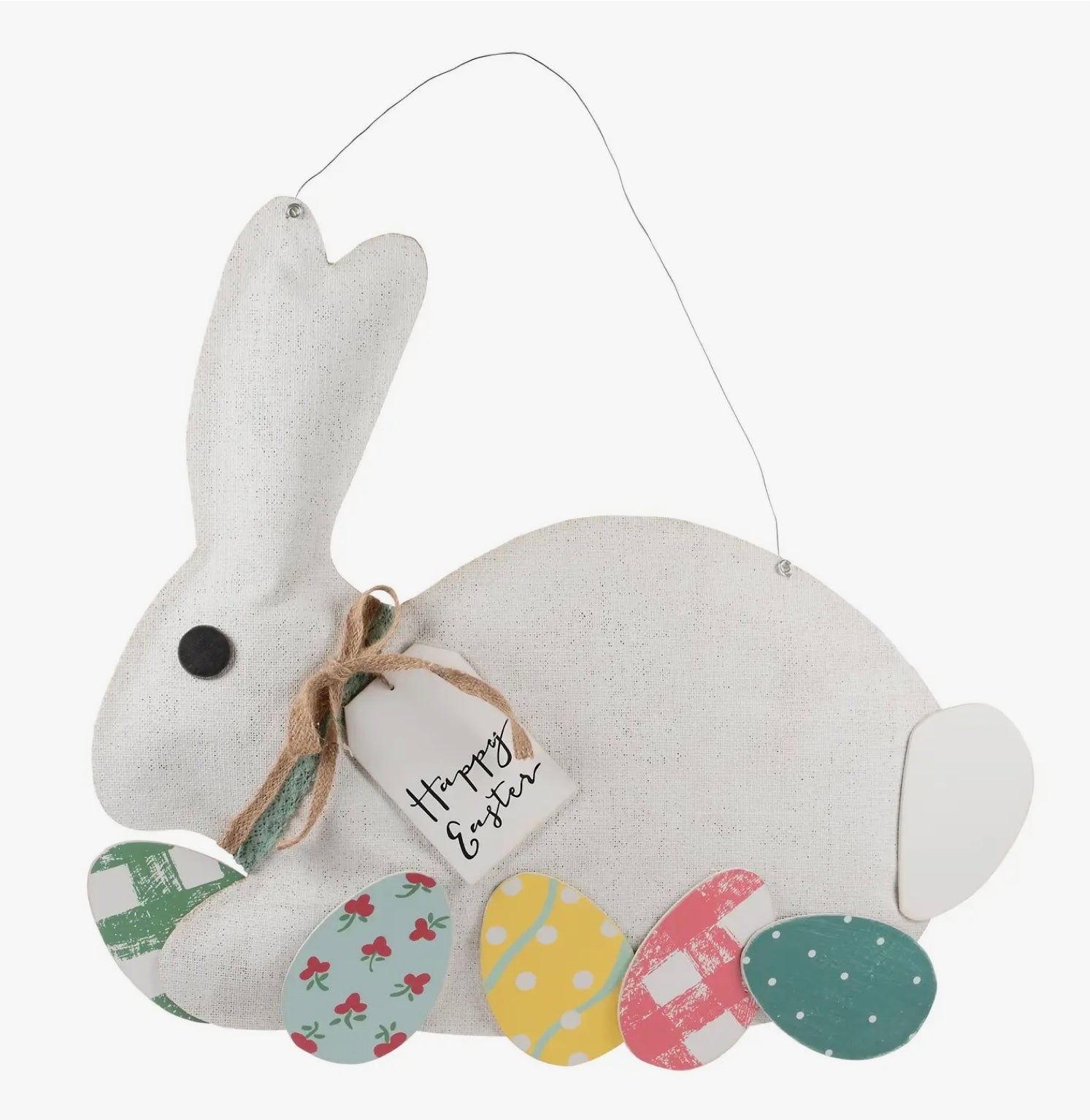 Easter Bunny Burlap Door Hanger