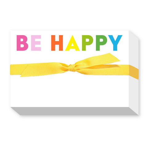 Be Happy chunky note pad