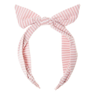 Girls pink stripe headband