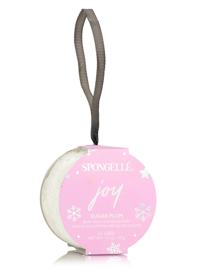 Spongelle Joy Body Buffer Ornament (Sugar Plum)