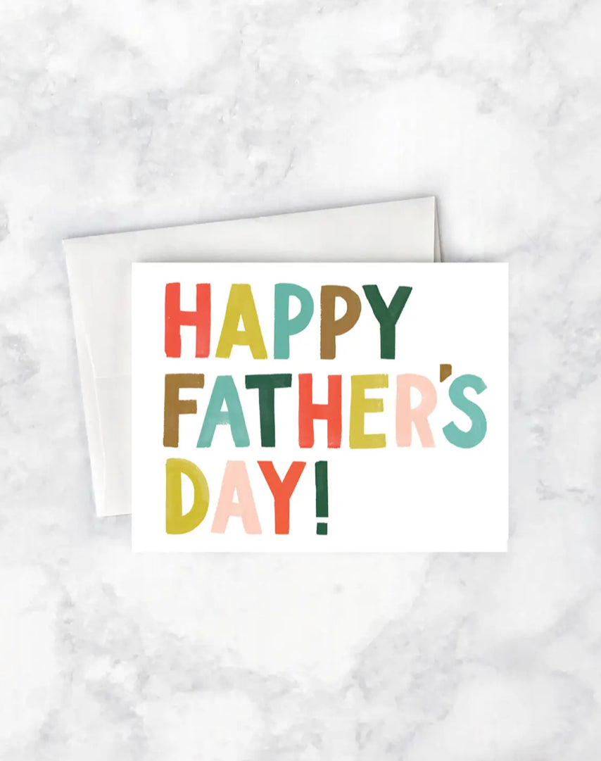 Colourful Happy Father’s Day Card