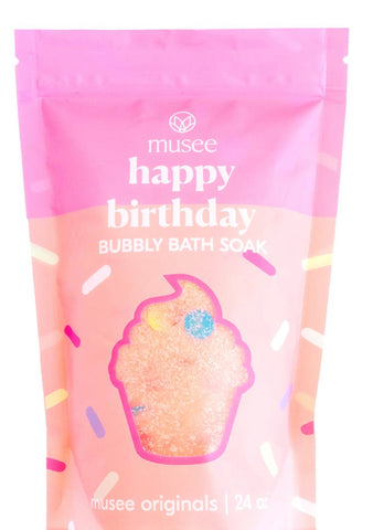 Happy birthday bubbly soak