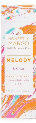 Orange sorbet lotion