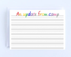 Rainbow Lettering Camp Notecards 10ct