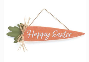 Happy Easter Carrot Wall Hanging