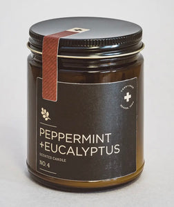 Amber Jar Peppermint + Eucalyptus Candle