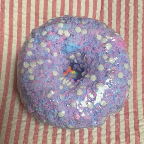 Purple/blue donut bath bombs
