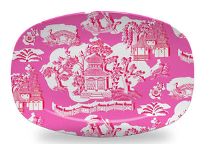 Pink Chinoiserie Platter