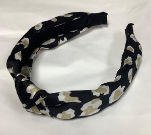 Black and Taupe Headband